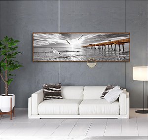 Quadro Decorativo Sala de Estar Pintura Ponte