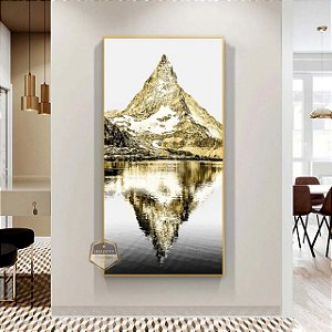 Quadro Decorativo Sala de Estar Pintura Montanha