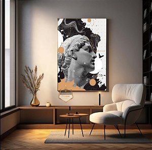 Quadro Decorativo Sala de Estar Pintura Abstrato