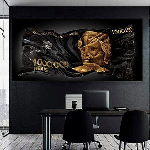 Quadro Decorativo Sala de Estar Pintura Dinheiro