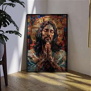 Quadro Decorativo Sala de Estar Pintura Jesus