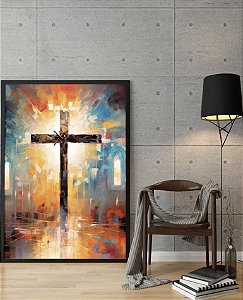 Quadro Decorativo Sala de Estar Pintura Jesus