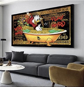 Quadro Decorativo Sala de Estar Pintura Dinheiro