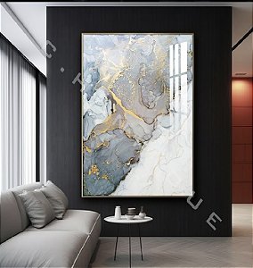 Quadro Decorativo Sala de Estar Pintura Abstrato