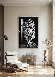 Quadro Decorativo Sala de Estar Pintura Tigre