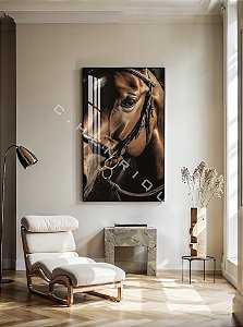 Quadro Decorativo Sala de Estar Pintura Cavalo