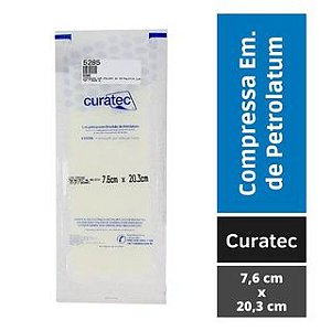 Curativo Compressa de Petrolatum Curatec 7,6x20,3 c/ 3un