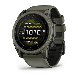 Relógio Smartwatch Garmin Tactix 8 AMOLED 51mm Cerakote Verde Oliva