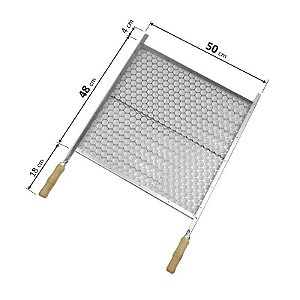 Espeto Simples 75 cm para churrasco aço cromado - Mec G Store