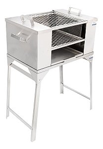 Espeto Simples 75 cm para churrasco aço cromado - Mec G Store