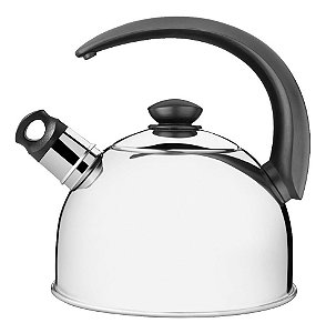 Chaleira Inox Com Apito 2,1l Café Água Uso Diario Tramontina