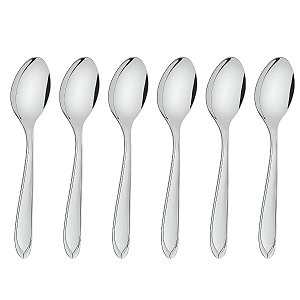 6 Colheres de Sopa Mesa Caldo Restaurante Inox Tramontina