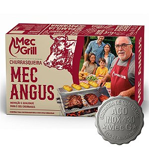 Churrasqueira Aço Inox 430 a Carvão 65X40 Mec Angus Mec G