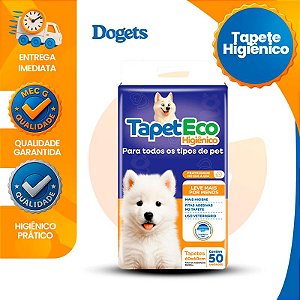 Tapete Higiênico Pet 50 Unidade 60x60 Absorvente Descartável TapetEco