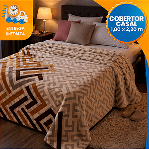 Cobertor Manta de Casal Zurique Jolitex 180x220cm Microfibra