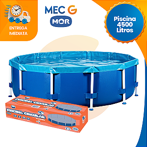 Piscina Mor 4500 Litros Redonda PVC Reforçada Grande Família
