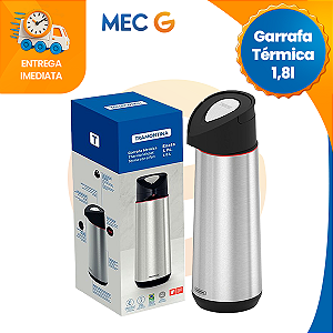 Garrafa Térmica de Café água Chá Em Inox Tramontina 1,8 Litros