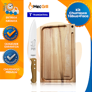 Tabua de Carne Madeira Rustica 33x20cm Tabua de Corte Tramontina