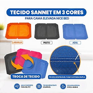 Refil Tecido Cama Nicebed Tamanho G Todas as Cores