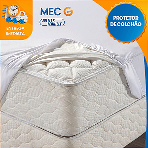 Protetor de Colchão 100% Impermeável Jolitex Casal Silencioso Elástico Protetor Queen Antiácaro