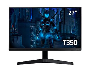 Monitor Gamer Samsung 27", Wide, 75Hz, Full HD, IPS, HDMI, FreeSync, VESA, Preto - LF27T350FHLMZD