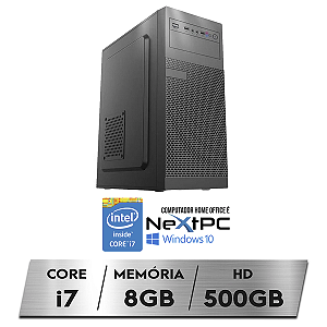 Desktop PC CPU Home Office Intel Core i7 8GB HD 500GB