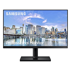 Monitor Samsung 24" Full HD 75HZ IPS Ajuste de Altura Rotação Inclinação HDMI DP USB FreeSync – LF24T450FQLXZD