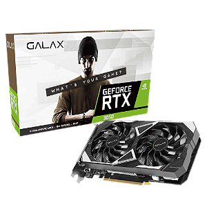 Placa de Vídeo Galax NVIDIA GeForce RTX 3050 EX, 6GB, GDDR6, 96 Bits