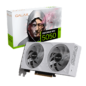 Placa De Video Galax Geforce RTX 5050 1-click Oc White, 8GB GDDR6, 128bit
