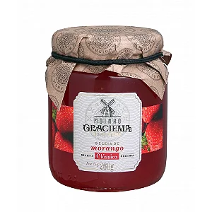 GELEIA CLASSICA MORANGO - MOINHO GRACIEMA 260g