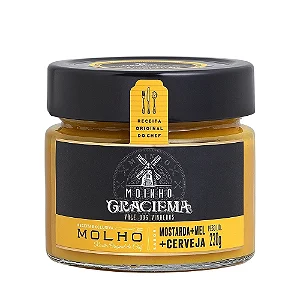 MOLHO DE MOSTARDA, MEL E CERVEJA  - MOINHO GRACIEMA 230g