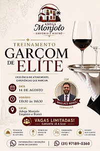 Treinamento Garçom de Elite – Adega Monjolo Empório e Bistrô