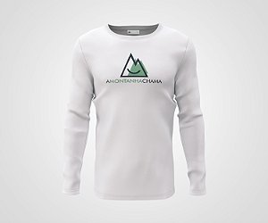 Camiseta Manga Longa Masculina Branca