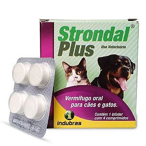 Vermífugo para Cães e Gatos Strondal® Plus | Indubras