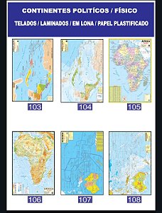 MAPA DOS CONTINENTES