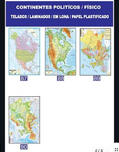 MAPA DOS CONTINENTES