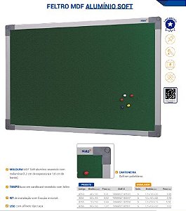 QUADRO DE AVISO EM FELTRO