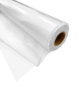 Plástico PVC 0,10mm Cristal Transparente Rolo 1,37m x 1,00