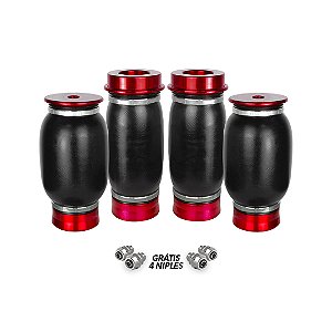 JOGO BOLSA DE AR 7.0 BASE CÔNICA 8MM/10MM - NIPLE GRÁTIS