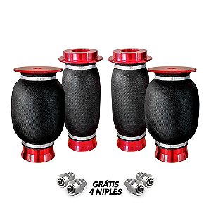 JOGO BOLSA DE AR 7.0 BASE CÔNICA 8MM/10MM - NIPLE GRÁTIS