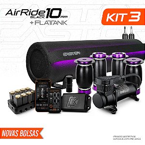 KIT 3 / AirRide Black 10mm + LEDTank