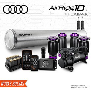 KIT 3 / AirRide Black 10mm + FlatTank | Audi