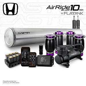 KIT 3 / AirRide Black 10mm + FlatTank | Honda
