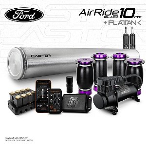 KIT 3 / AirRide Black 10mm + FlatTank | Ford