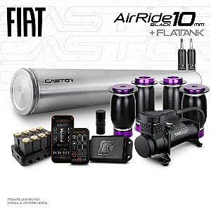 KIT 3 / AirRide Black 10mm + FlatTank | Fiat