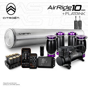 KIT 3 / AirRide Black 10mm + FlatTank | Citroën