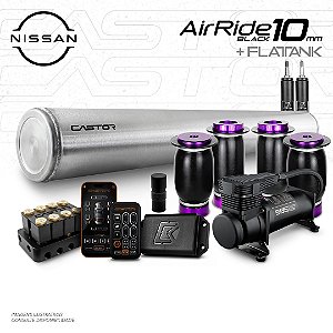 KIT 3 / AirRide Black 10mm + FlatTank | Nissan