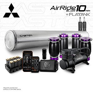 KIT 3 / AirRide Black 10mm + FlatTank | Mitsubishi