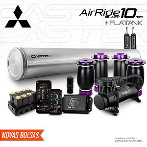 KIT 3 / AirRide Black 10mm + FlatTank | Mitsubishi