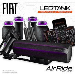 KIT 2 / LEDTank - Montado e Testado - AirRide Black - 8mm | Fiat